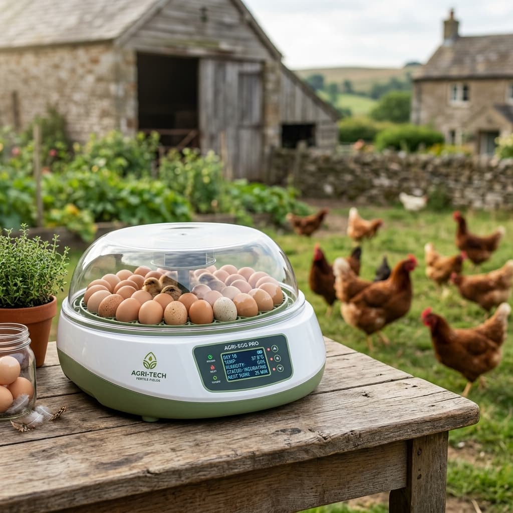 Smart egg incubator in farm setting